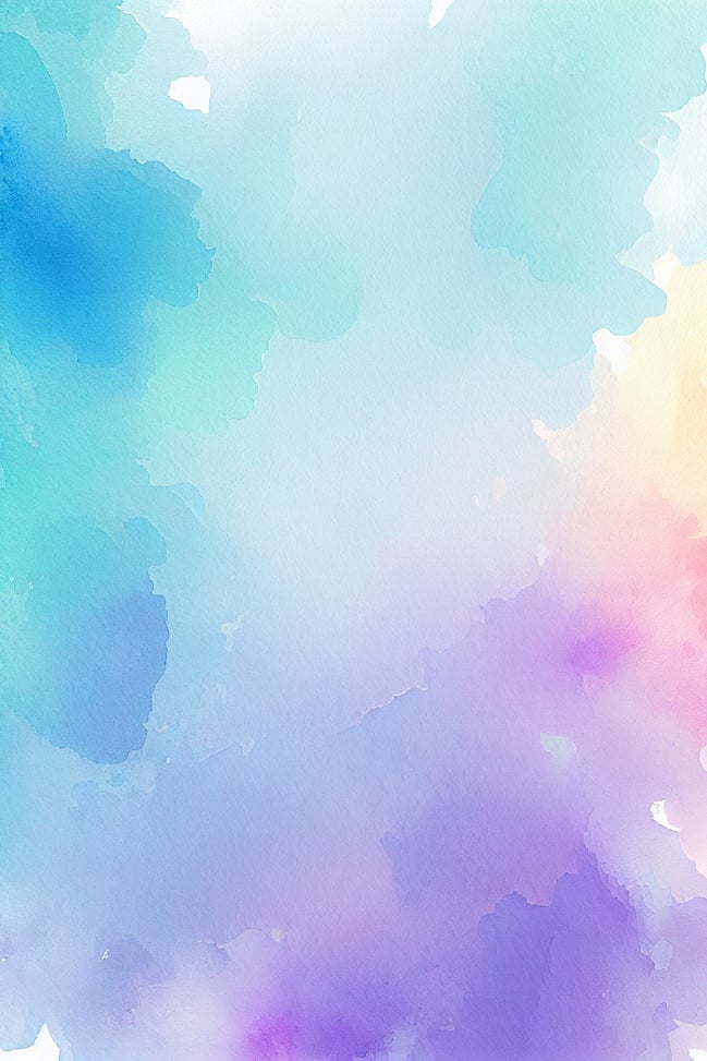 Green Purple Dreamy Gradient Watercolor Background